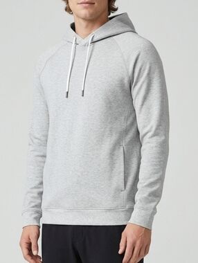 Men's Lululemon City Sweat Pullover Hoodie Heathered Grey Size Medium